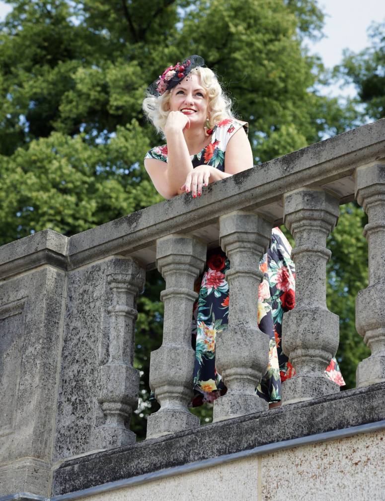 Madame on the balcony